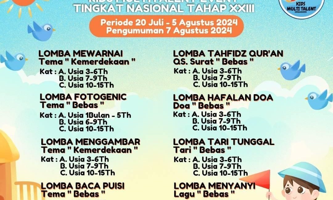 Brosur Lomba Ajang berbakat
