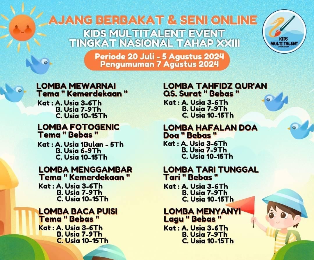 Brosur Lomba Ajang berbakat